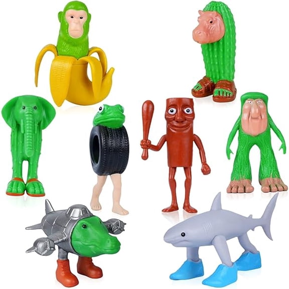 2025 New Italian Brainrot Toy Figures Animals Tralalero Tralala Figure Bombardiro Crocodilo for Brain Rot Cake Toppers Birthday Gifts Party Decorations