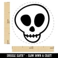thumbnail image 2 of Skull Doodle Self-Inking Rubber Stamp Ink Stamper - Sky Blue Ink - Medium 1 Inch, 2 of 7