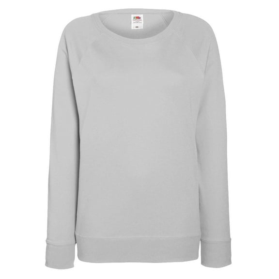 Fruit OF The Loom Womens/Ladies Fitted Lightweight Raglan Sweatshirt (240 GSM)