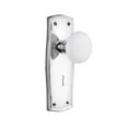 thumbnail image 3 of Nostalgic Warehouse Prawhi_Prv_234_Kh Vintage Farmhouse White Porcelain Privacy Door Knob, 3 of 7