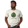 thumbnail image 2 of Poop Short Sleeve T-Shirt Tees Tshirts Life is Crap Flower Classic Logo Ironic, 2 of 2