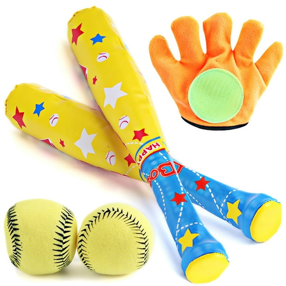 4PCS Kids Baseball Set Interactive Creative Baseball Bat Toy Baseball Game Set