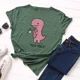 thumbnail image 3 of JFUNCY Camisetas de gran tamaño con estampado de dinosaurio de dibujos animados para mujer, camisetas holgadas informales de manga corta para mujer, camisetas de algodón de verano para mujer, 3 of 5
