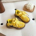 thumbnail image 5 of JUSLIO Boys Shoes Flat Soft Sole Sneakers Breathable (Toddler/Little Kid/Big Kid) Shoes 35(US:3) Yellow, 5 of 5