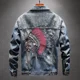 thumbnail image 2 of Abrigos de mezclilla para hombre con bordado Chaqueta vaquera para hombre Ropa de abrigo de invierno de carga azul Joker Korea al precio más bajo Marca de moda Y2k G, 2 of 5