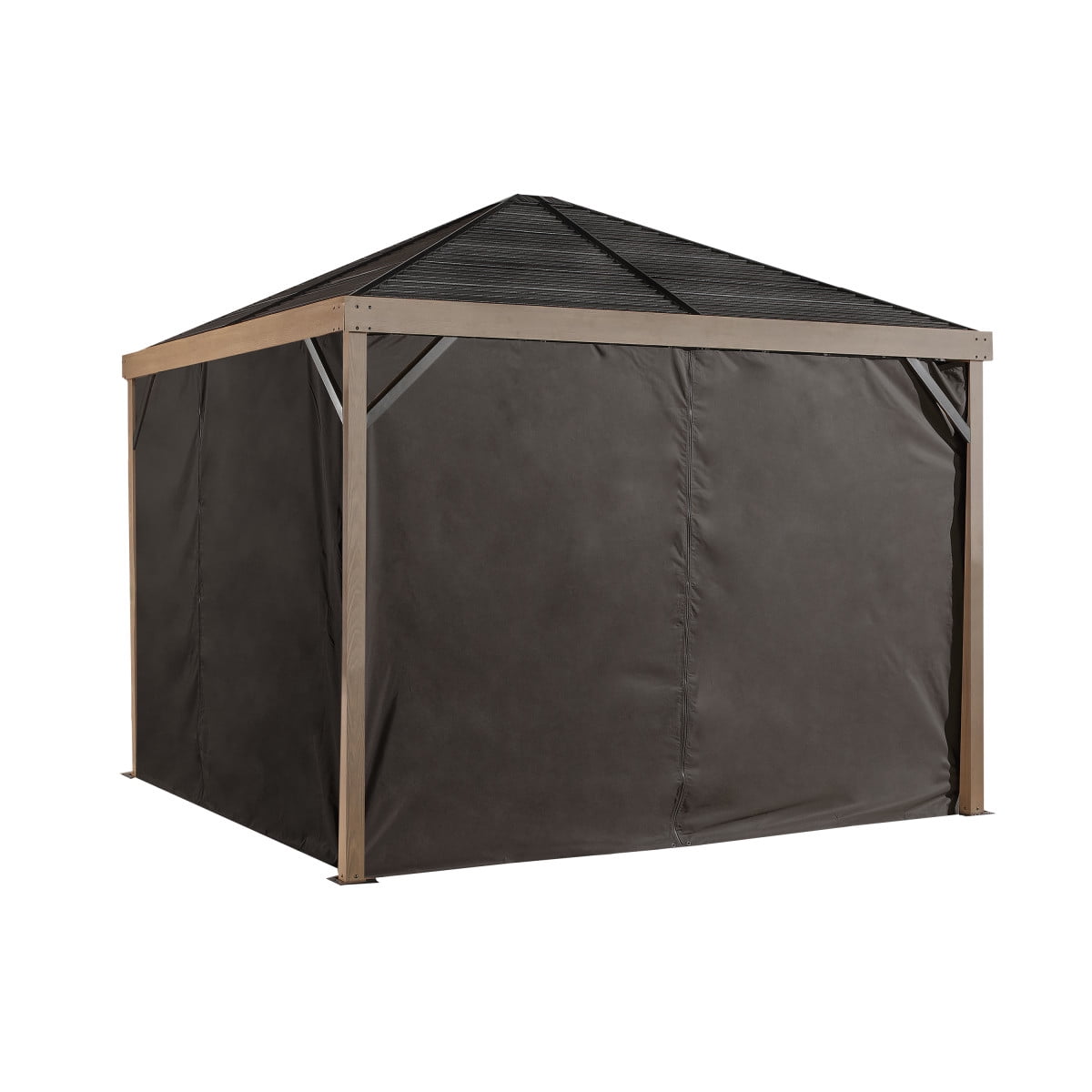 Sojag Sanibel 10 x 10 x 7 ft Dark Brown Polyester Curtains