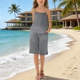 thumbnail image 2 of FAVIPT Kids 2 Piece Outfits Summer Sleeveless Spaghetti Strap Tank Top Straight Leg Short Pants Casual Solid Cute Beach Sets Gray,7 Years, 2 of 9