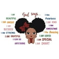 thumbnail image 2 of Black Girl Wall Stickers – Colored English Quote Decals (2 Rolled Sheets, Pre-Cut), Decor for Bedrooms & Playrooms, Removable Adhesive, Ideal for Spaces & Positive Vibes, Color, 2 of 6