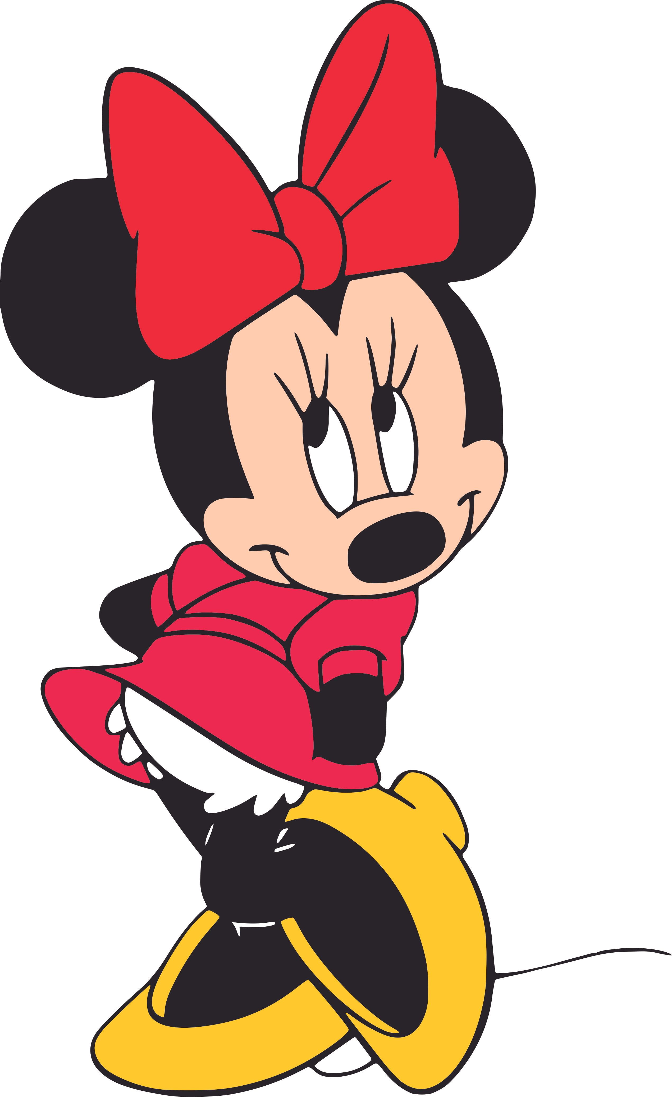 Cute Minnie Mouse Disney Cartoon Customized Wall Decal - Custom Vinyl 014