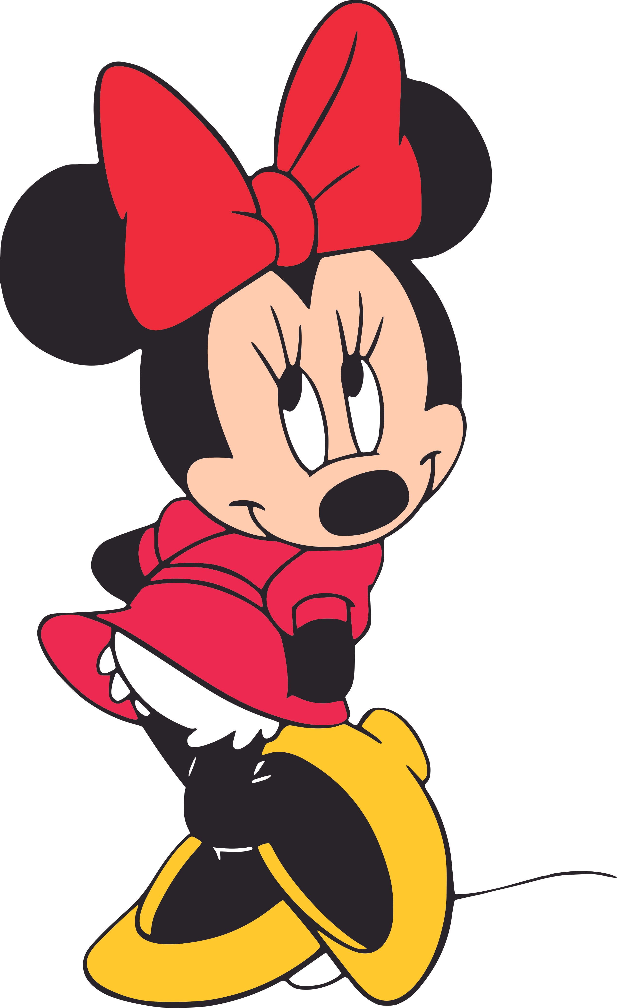 Cute Minnie Mouse Disney Cartoon Customized Wall Decal Cute Minnie Mouse Disney Cartoon Customized Wall Decal