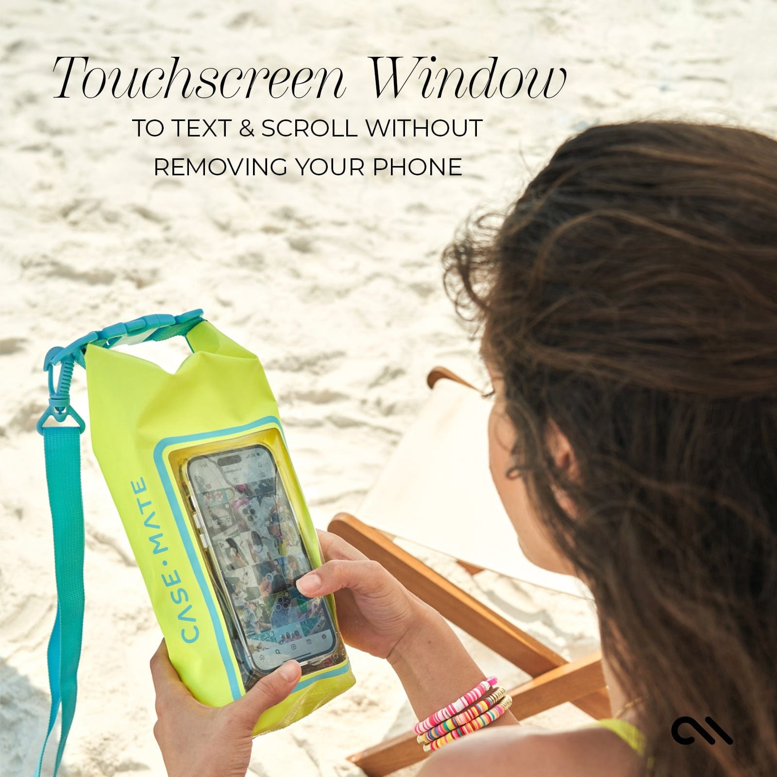 Case-Mate Waterproof 2L Dry Bag with Built-in Phone Pouch - Citrus Splash