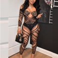 thumbnail image 3 of Jupe Transparente Allure Boîte de Nuit Adulte Soirée Aguichant Sans Bretelles Perspective Sac Jupe Hanches Femme Robe Mini Rayée Noire, 3 of 7