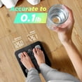 thumbnail image 3 of Smart Scale for Body Weight and Fat Percenta  , High Accuracy Digital Bathroom Scale with Lar   Display for BMI Heart Rate 15 Body Composition Analyzer Sync with Fitness App 400lb, 3 of 6