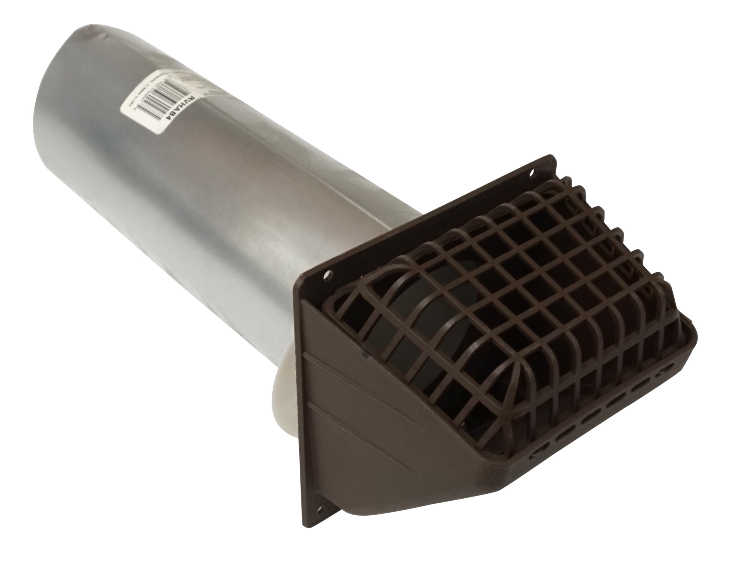 Deflect-O RVHAB4 Weatherproof Brown Aluminum and Plastic Dryer Vent Hood 4 in.