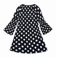 thumbnail image 2 of 0-5T Halloween Infant Girls Fancy Ghost Dot Print Dresses Kids Costume Pumpkin Party Casual Long Sleeves Clothing For Children, 2 of 3