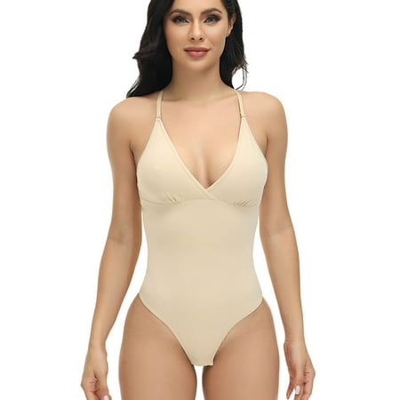 

Honeeladyy Women s Postpartum Sling Shapewear Abdominal Lifting Buttocks Shaping Underwear Elastic Multi-Wear Slimming Body Beautiful Body Sleeveless Shapewear #Ka-Beige-XXXL