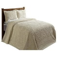 thumbnail image 2 of 100% Cotton Chenille Bedspreads Full/Double Size, Rio Collection Floral Design Bed Cover in Ivory - Tufted Cotton Bedspreads, Lightweight Bedspreads & Coverlets, 2 of 4