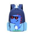 thumbnail image 2 of Weebloom School Backpack For Kids Boys Girls Dinosaur Toddlers Preschoolers Cute Cartoon Animal Lightweight Travel Daypack Bookbag Preschool Elementary Blue, 2 of 2