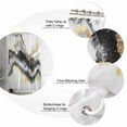 thumbnail image 5 of Shower Curtains Sets for Bathroom Decor Black Gold Marble TextureWaterproof Bathroom Curtain with Hooks,Abstract Modern Stone Stylefor Bathroom Decor,72x72IN, 5 of 7