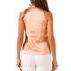 thumbnail image 3 of INSPIRAR CHIC Blusas de Trabajo Sin Mangas de Satén para Mujeres con Lazo en el Cuello Sólido Color Naranja Rosa, 3 of 6