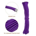 thumbnail image 3 of Uxcell 98Ft 1/4 Inch (6mm) Diamond Braided Polypropylene Rope Suitable for Flagpole Camping Crafting, Purple, 3 of 6