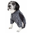 thumbnail image 3 of Pet Life ® Active 'Downward Dog' 4-Way-Stretch Fitness Yoga Dog Tracksuit Hoodie, 3 of 8