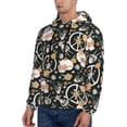 thumbnail image 2 of Hoodies for Men - Halloween Scull Peace Sign cool Long Sleeve Comfrt Men'S Fashion Hoodies & Sweatshirts, Sweatshirts for Men Hoodies Pullover Clothing Clothes with Pouch, 2 of 7