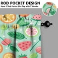 thumbnail image 5 of Fruit 3-Piece Kitchen Curtains Set Kitchen Curtains Sets with Valance for Windows Rod Pocket Machine Washable Kitchen Decor(54"x18"+2x27.5"x24"), 5 of 6