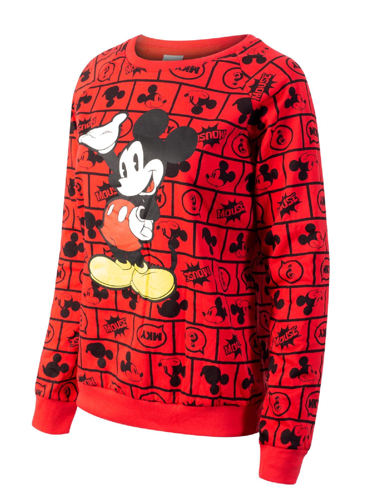 Print Crewneck Sweatshirt Red 