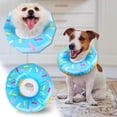 thumbnail image 5 of Pet Elizabeth Donut Collar - Soft Protective Recovery Neck Cone, Adjustable Anti-Bite Grooming Headgear for Dogs & Cats, Cute Costume for Post-Surgery Healing, Blue, L, 5 of 5