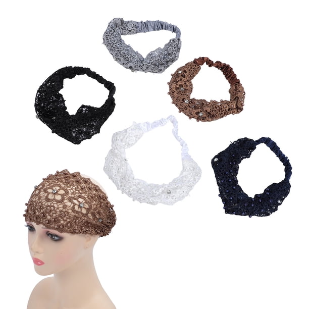 Diadema De Malla Floral, Diademas Elásticas De Encaje Transpirables De Moda Para La Tarea Diaria De Maquillaje