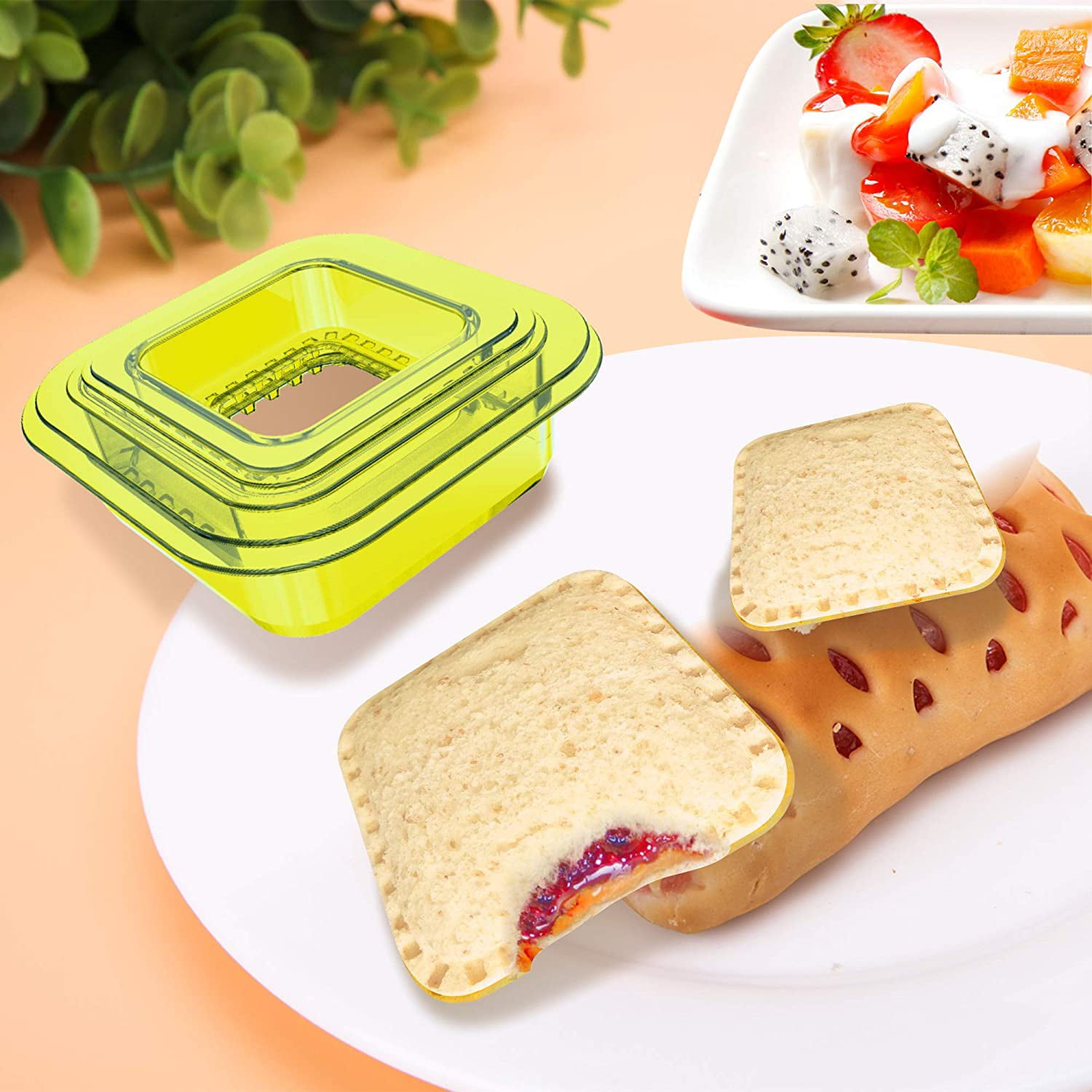 Cheap 21Pcs/Set Sandwich Cutters for Kids Uncrustables Sandwich Maker Bread  Decruster Pancake Maker Small Cookie Cutters