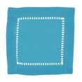 thumbnail image 1 of SARO 6 Po. Carré Classique Bordure Ourlée Serviette Cocktail Turquoise - Ensemble de 12, 1 of 1