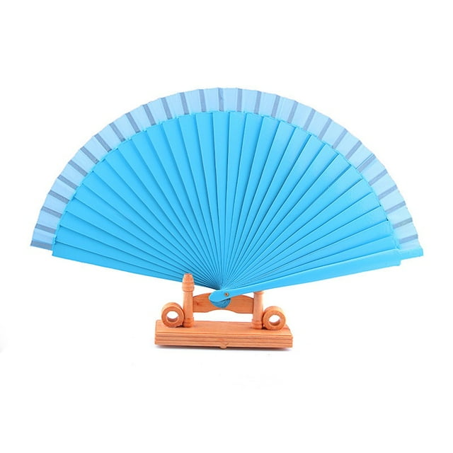 10 unids / lote Rendimiento de baile español Fanáticos de madera Accesorios de ropa de boda anticuados Ventilador plegable pintado a mano