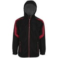 thumbnail image 2 of Holloway Sportswear 3XL Charger Jacket Black/Scarlet 229059, 2 of 4