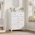thumbnail image 6 of Kselythan White 5 Drawer Dresser for Bedroom,Modern Tall Dresser Organizer with Storage Drawers,Tall Dresser with Deep Drawers,Wooden Chests of Drawers for Bedroom,Entryway,Hallway,Home Office, 6 of 8