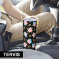 thumbnail image 6 of Pioneer Flower Floral Print Pattern 20oz Skinny Tumbler with Straw & Lid, Double Wall Vacuum Insulated Cup, Leak-Proof, Cup Holder Friendly, Hot 6H Cold 12H, 6 of 6