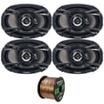thumbnail image 1 of 2 Pairs (QTY 4) of Clarion SE6934R 6x9" Multiaxial 3-Way 400 Watts Peak Power Car Audio Speakers with Enrock Audio 16 Gauge 50 Feet Speaker Wire, 1 of 3