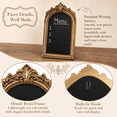 thumbnail image 4 of Framed Tabletop Chalkboard Sign, 7" x 10" Arch Menu Board with Vintage Gold Rustic Frame, Hanging Chalkboard Sign for Cafes, Restaurants, Weddings and Countertop Decor, 4 of 7