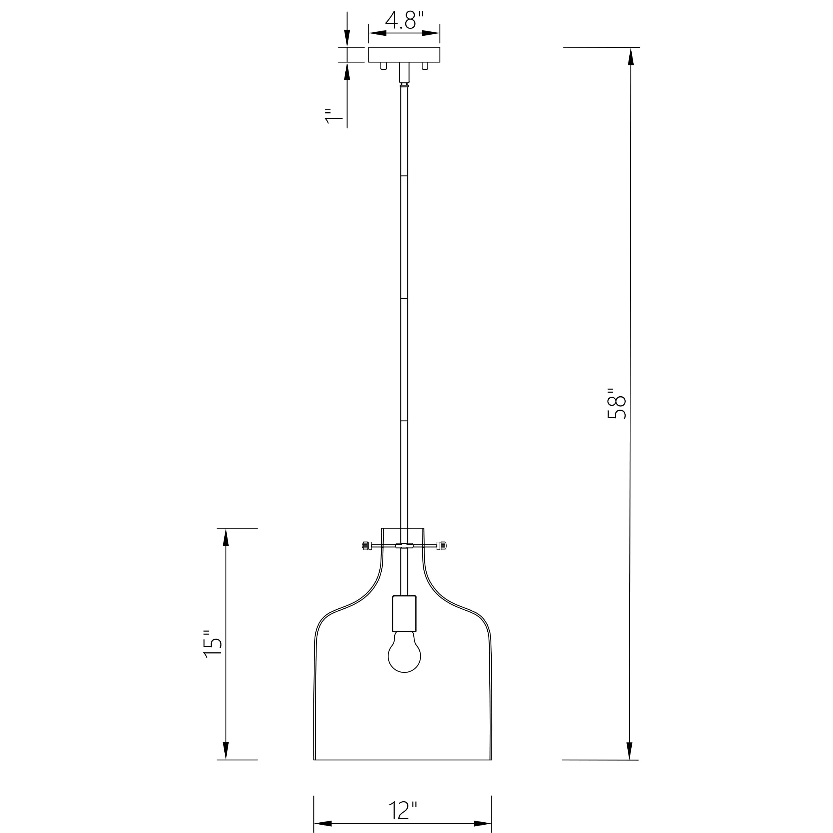 Daelan 12 in. 1-Light Indoor Satin Nickel Finish Pendant Light
