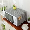 thumbnail image 4 of Universal Cotton Linen Dust Cover with Storage Bag for Kitchen Microwave Oven, 4 of 8