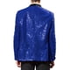 thumbnail image 3 of CHAQUETA DEPORTIVA DE LENTEJUELAS PARA HOMBRES INSPIRE CHIC, CON SOLAPA DE CHALECO, UN BOTÓN, BRILLANTE, AZUL, PARA BODA, 3 of 7