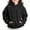 Black, variant on Hoodies for Girls Size 10,Long Sleeve Solid with Pockets Pullover Sweatshirts Black