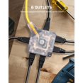 thumbnail image 3 of Cable de extensión DEWENWILS de 10 pies para exteriores, resistente, 15 A/125 V, 3 of 7