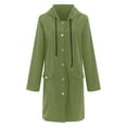 thumbnail image 5 of Godom Women's Rain Coat - Lightweight Plus Size Buttons Waterproof Rain Jacket for Women, 5 of 7
