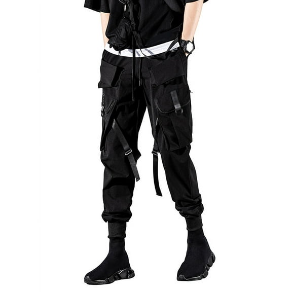 Cargo Pants for Men Techwear Hip Hop Harem Pants Streetwear Fashion Men’s Tactical Track Jogger Pants
