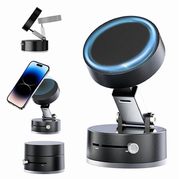 Vacuum Magnetic Phone Stand, Strong Magnet, Foldable, Portable, and Multi-Scene Use