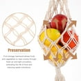 thumbnail image 3 of Greenadscape 1Ud Cesta Decorativa Colgante De Beige Tejida Para Uso En Hogar, 3 of 6