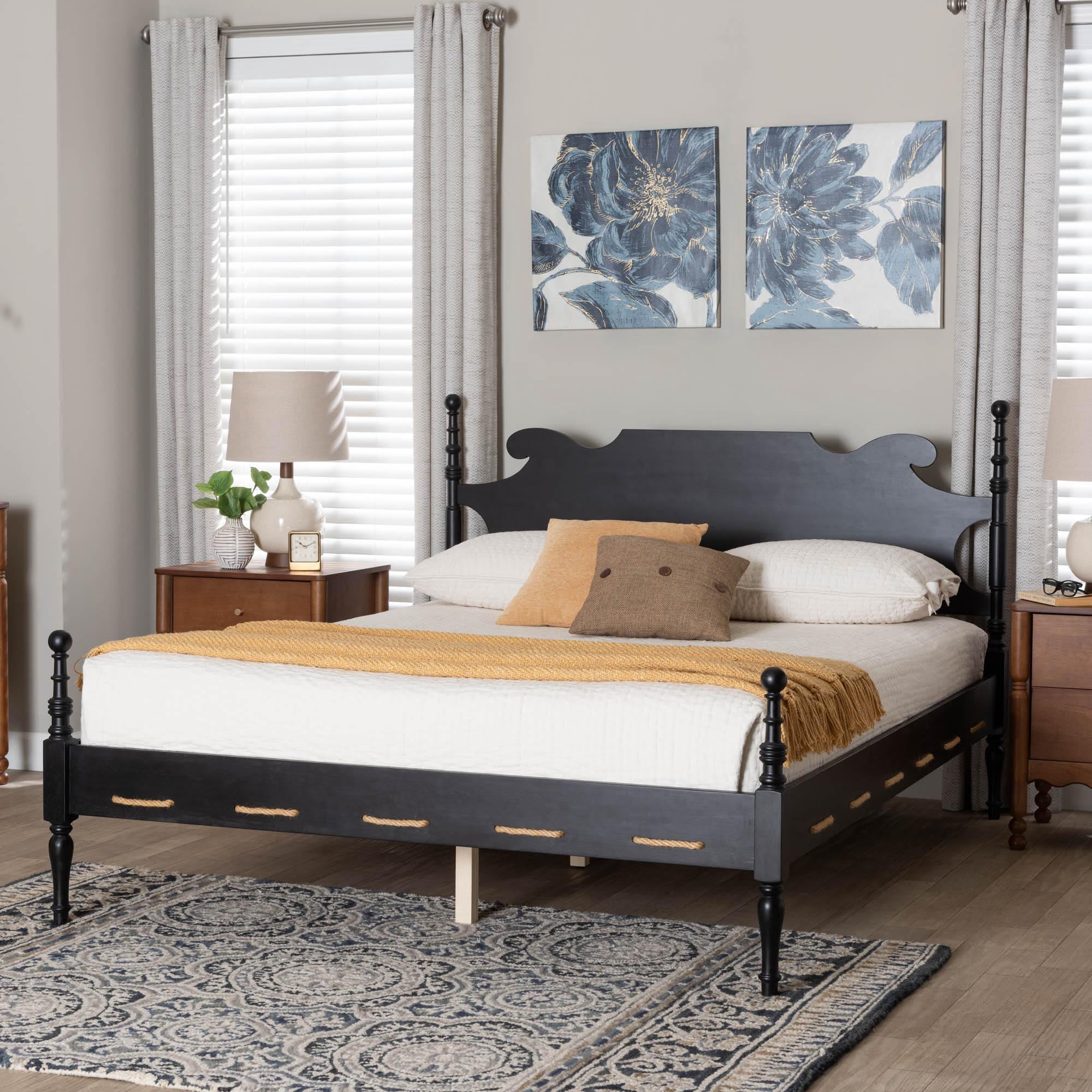 Free Shipping! Baxton Studio Hosea Japandi Queen Platform Bed