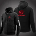 thumbnail image 4 of Sudaderas con capucha de GasGas para hombre, sudadera cálida de lana para hombre, ropa de calle de moda, jerséis holgados y transpirables informales para hombre, capucha de marca, 4 of 5